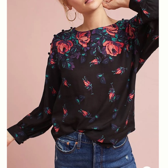 Anthropologie Tops - Anthropologie Maeve “Gardenia” Boat Neck Top